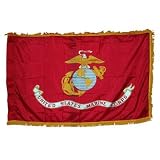 Marine Flag 3x5ft Nylon with Fringe Indoor