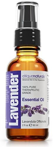 Premium Lavender Essential Oil - With No Fillers, Bases, Additives And Carrier Oils. Elrique Naturals Lavender Essential Oil BIG 2 OZ SIZE
