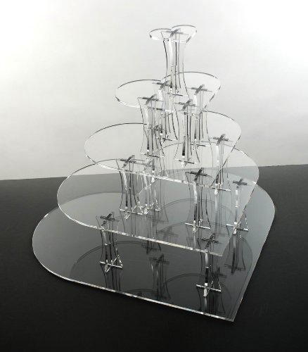 CUPCAKE STAND - Wedding cake stand 5 tier Heart