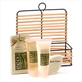 BAMBOO LEMONGRASS HOME SPA BATH BODY SET WIRE CADDY by Furniture Creations