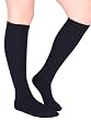 Womens Socks Cashmere blend Knee High Luxury 7 Color options Black Grey Navy Olive Plum, Hunter or Brown
