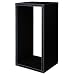 Faux-Leather Rectangle Wall Shelf - Black (Large)