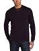 Perry Ellis Men's Long Sleeve Soild Merino V-Neck Sweater, Charcoal Heather, XX-Large