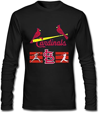 Koala Men's MLB St. Louis Cardinals Baseball Long Sleeve T-shirts Black Size M