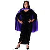 Unisex Purple Satin Costume Cape 36