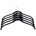 Joy Mangano 5-pk. Huggable Shirt Hangers Black