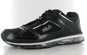 Fila Men's DLS Bonfire Running Shoe,Black/Black/Metallic Silver,11.5 M US