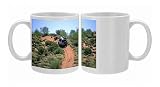 JLR-283 Canning Stock Route and 4WD vehicle Little Sandy Desert Photo Mugs