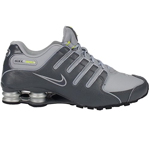 Nike Men's Shox NZ Dark Grey/Drk Grey/Wlf Gry/Vlt Running Shoe 11 Men US