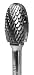 CARBIDE BUR GROBET OVAL 1/2X7/8X1/4 BEAR CUT