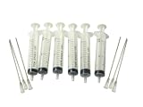 6 Syringes with Needles for Refilling Cartridges and Bulk Ink System CIS CISS