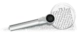 BRESSER Lupe LED Leselupe 2,5x/4x 90mm, randlos