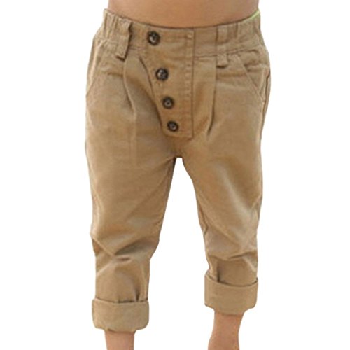 Weixinbuy Baby Kid Boy Casual Pencil Straight Pants Trousers (110(4-5Year))