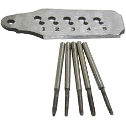 5 Pc Tap & Die Set Watch Machinist Jewelers Repair Tool