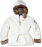 Amy Byer Outerwear Girls 7-16 Belted Jacket With Faux Fur Trim
