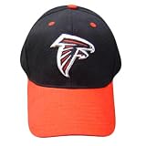 NFL ATLANTA FALCONS LOGO BLACK RED COTTON CAP HAT ADJ