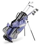US Kids 2008 Ultralight Lavender Series Girls Junior Golf Club Set, 5-Club Golf Stand Bag Set, Right-handed