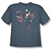 DC Comics Kids Size THIS IS A JOB FOR SUPERMAN Youth Slate Blue T-shirt