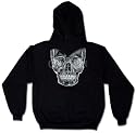 Realistic Skull Sweatshirt, Men's Old School Tattoo Hoodie