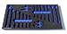 Foam Tool Organizer for 18 Craftsman Inch and Metric Wrenches, Black and Blue Foam Tool Organizer for 18 Craftsman Inch and Metric Wrenches, Black and Blue