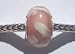 Murano Style Glass Lampwork Bead Fits Pandora Pink with White Clouds (3)