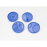 MLB Licensed 4 piece New York Yankees Plastic Cookie Cutter Set