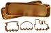 Global Decor Train Cookie Cutter Set in Round Copper-Plated Container