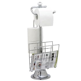 Top Star 280837 Toilet Roll Holder with Magazine Rack 56 cm Chromed