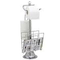 Top Star 280837 WC-Papierrollenhalter, verchromt, inclusive Lekt�renablage, 56 cm hoch
