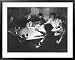 Workers on the Fort Blanding Site Playing a Game of Poker Framed Art Poster Print by Thomas D. Mcavoy, 39x31