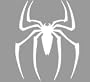 Spiderman Movie Logo Decal Sticker - Size:8.0 x 6.7 inches - Color:White