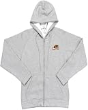 NCAA Oregon State Beavers Antigua Ladies Heather Gray Front Zip Fleece Hoody