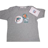 Miami Dolphins NFL Reebok Baby/Infant #1 Fan Gray T-Shirt