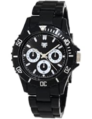 Fancy Face Womens FF249BK Candy Collection "Fergie" Black Multi Eye Plastic Bracelet Watch