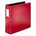 TOPS Cardinal EasyOpen Locking Round Ring Binder with Label Holder, 3 Inch, Red, (18848)