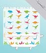 Dinosaurs Shower Curtain in Gift Box - EVA vinyl