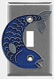 Blue Fish single switchplate