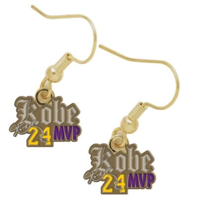 Los Angeles Lakers Earring w/Jewelry Card - Kobe Bryant,MVP