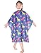XMW Professional Kiddie Hair Styling Salon Cape Polyester Hair Cutting Cape with Snap Closure 37 by 47 Inches Blue