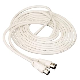 Hama - 29947 - Connectique - C�ble antenne 1 coax m�le / 1 coax femelle 9.52 mm - 1,50 m