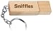 Engraved Wooden USB Flash Drive 8 GB with chain - Engraved name Sniffles