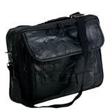 Maxam Hand Sewn Pebble Grain Leather Briefcase