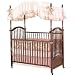 Continental Baby Canopy Crib-Color: Oak