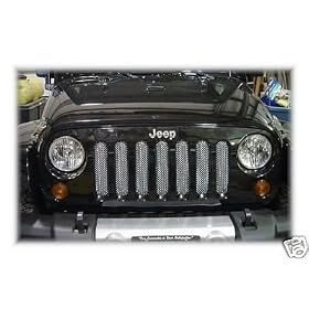 Jeep Wrangler JK Chrome Mesh Grille Insert 07-09