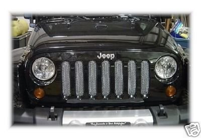 Jeep Wrangler JK Chrome Mesh Grille Insert 07-09