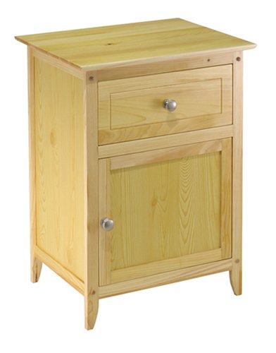 Classic Night Stand Cabinet Beechwood Natural Finish Classic Night Stand Cabinet Beechwood Natural Finish