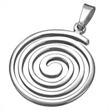 Artistic Swirl Stainless Steel Pendant