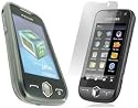 GreyMobiles Smoke Black GEL Skin Case For Samsung S8000 Jet WITH FREE SCREEN PROTECTOR
