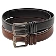 Boston Traveler Mens Topstitched Leather Belt