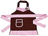 Cricut Cake Apron: Child Size Pink & Brown